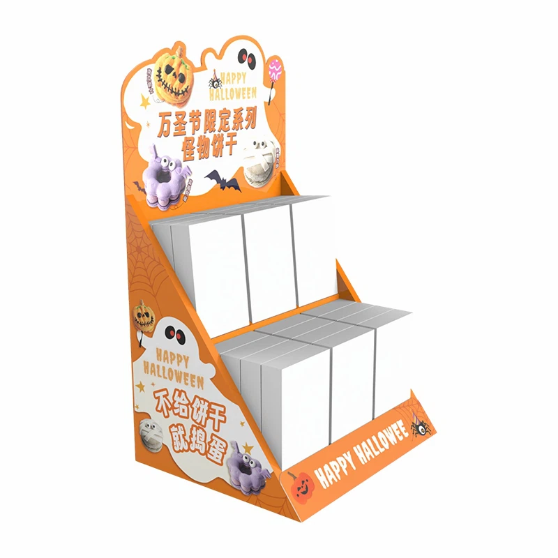 Expositor de cartón para suelo.