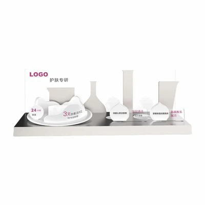 Exhibición de maquillaje acrílico