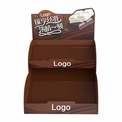 Exhibición de encimera de cartón