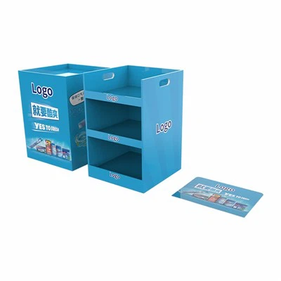 Exhibición de estante de cartón