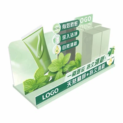 Expositor de pasta de dientes de plástico corrugado